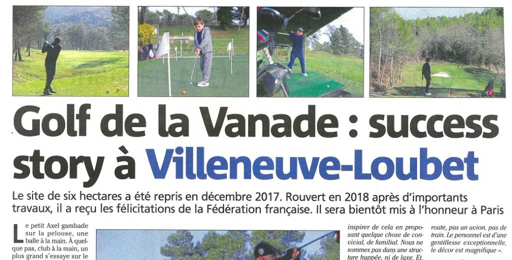 Article NM Golf Vanade