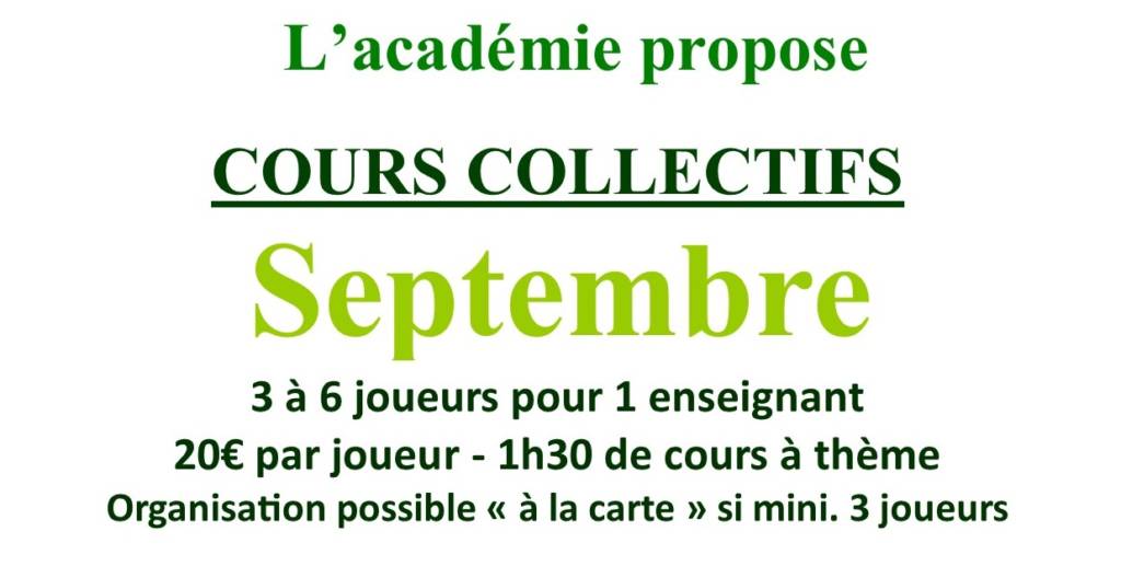 Cours collectifs Septembre 2020header