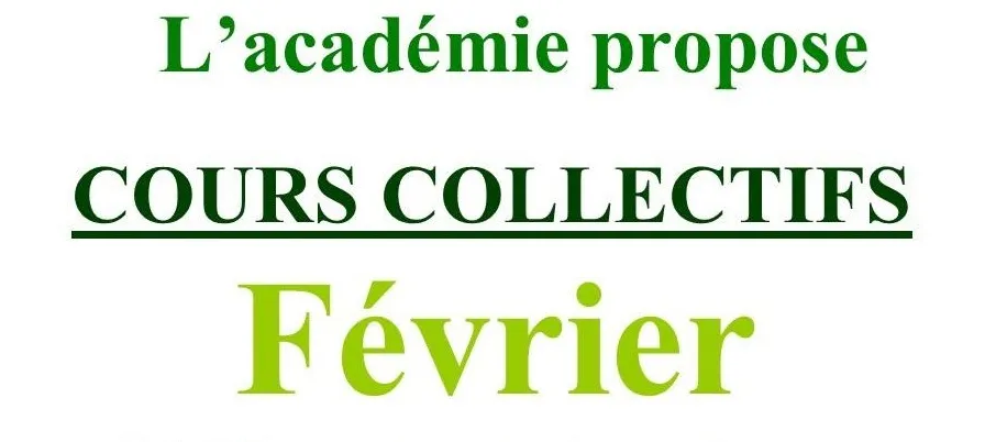 Cours Collectifs de Février 2021