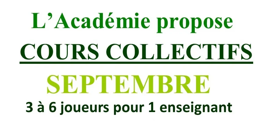 Cours Collectifs de Septembre