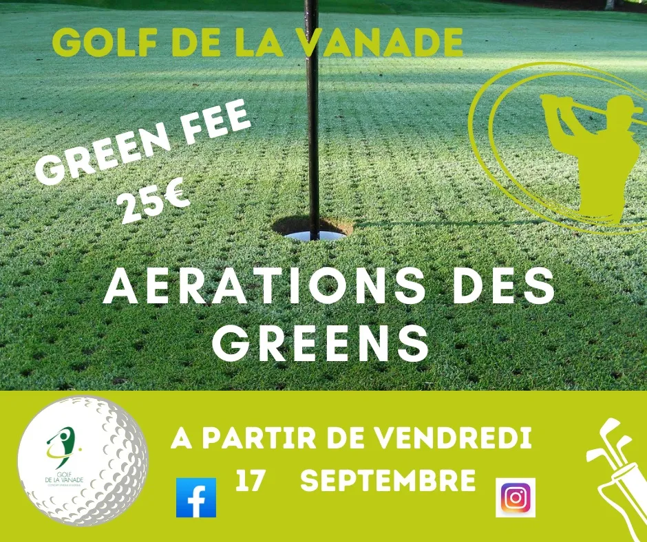 Aerations des Greens