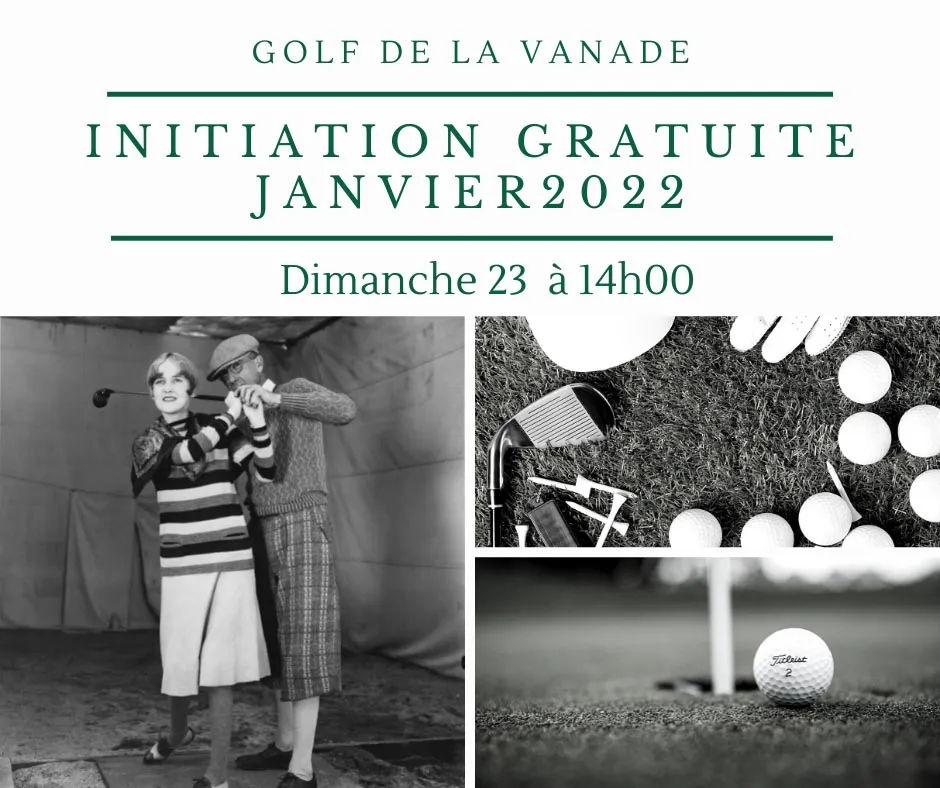 Initiation gratuite au Golf, dimanche 23 janvier 2022 à 14h