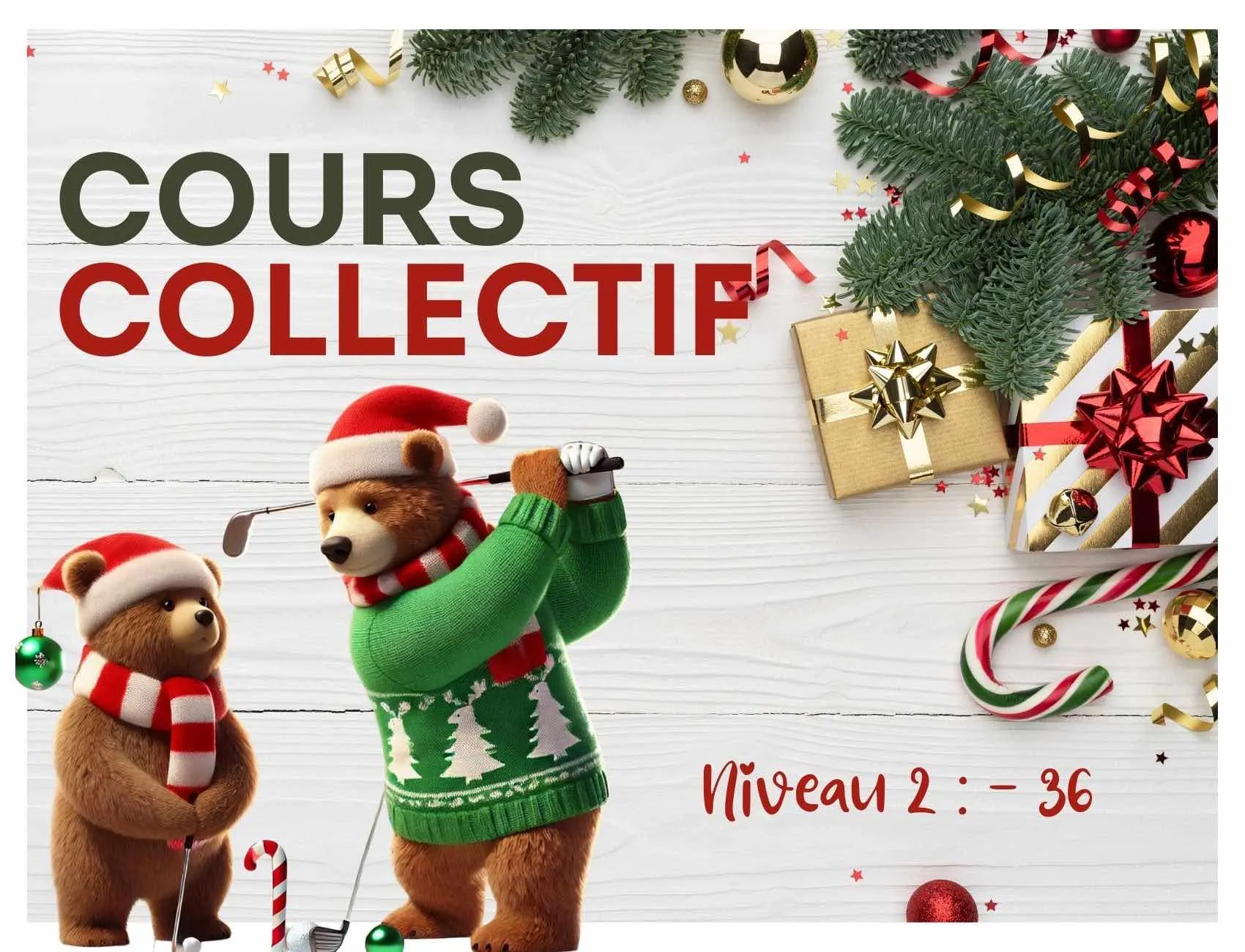 Cours Collectifs - Niveau 2 (index inférieur à 36)